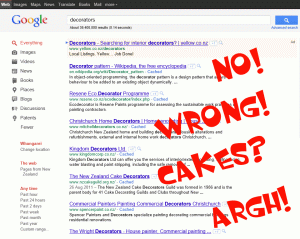 google-bad-search Auckland Painters on Google
