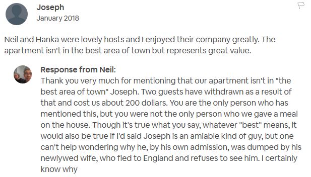 bad airbnb review