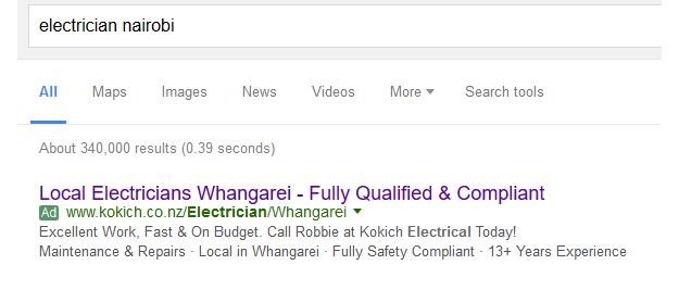adwords-wrong-country