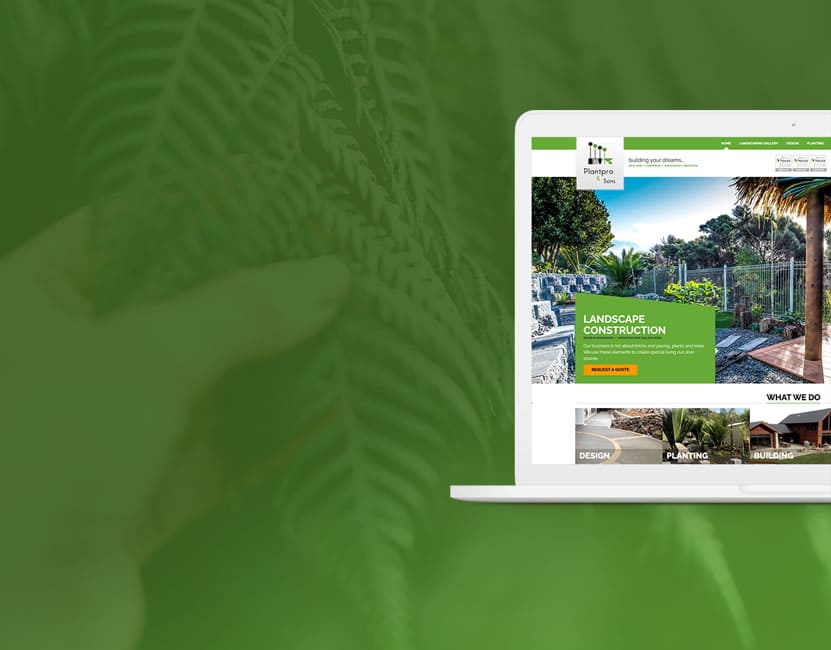Plantpro & sons Website Design