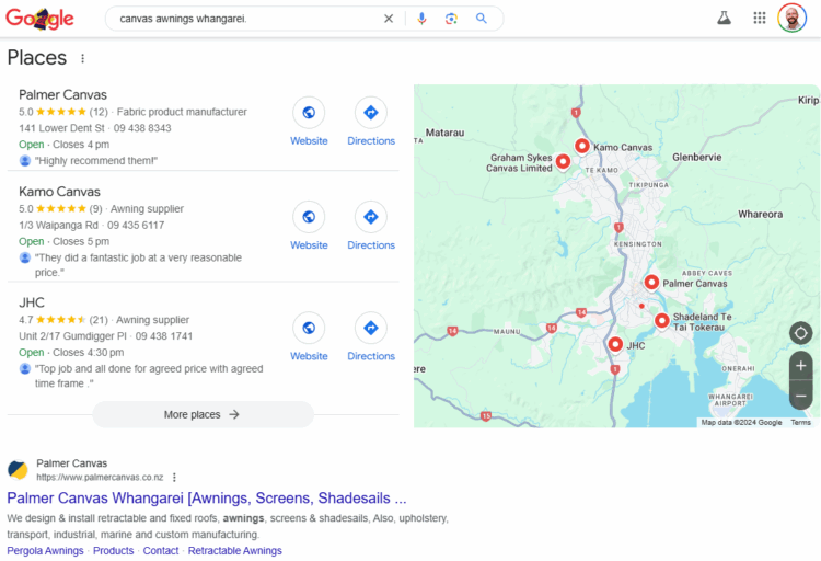Local Pack Listings on Google