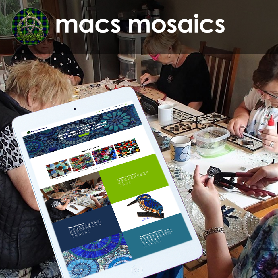 MACS mosaics website design