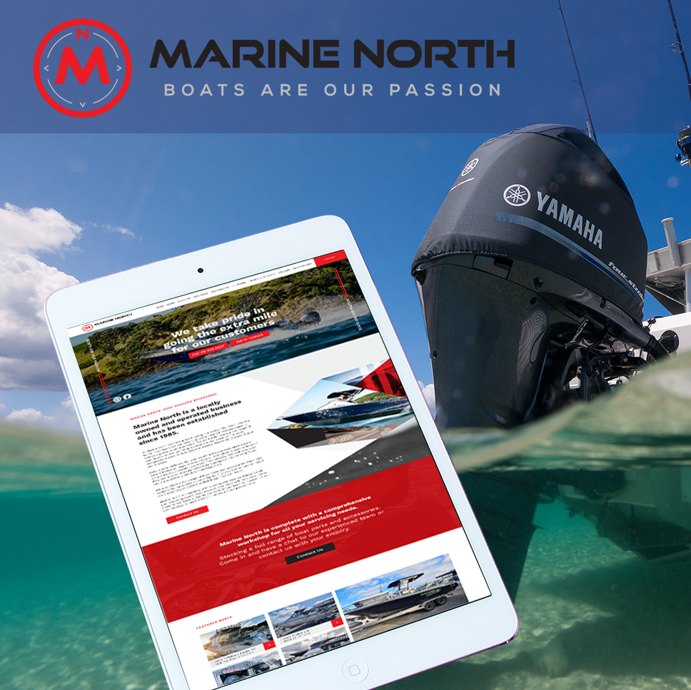 Website design for Marine North boat dealers