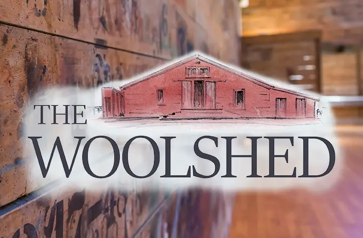 Woolshed venue logo design