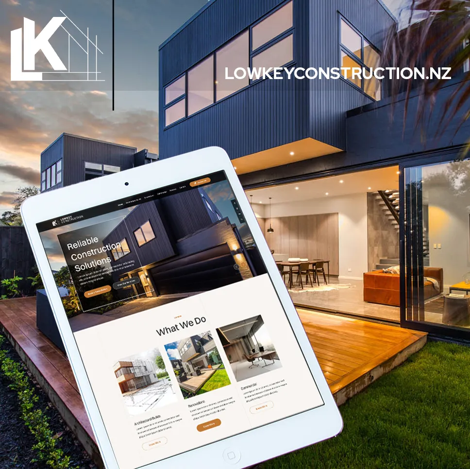 Lowkey Construction website design Whangarei