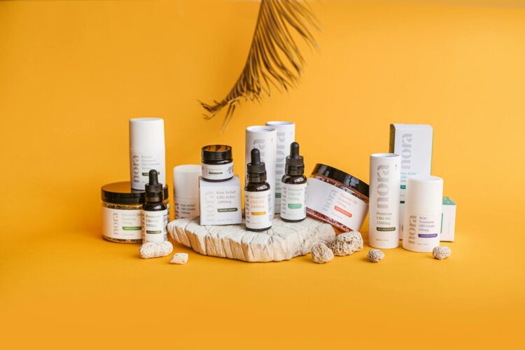 Products displayed for website